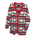 15CS0005 women's elegant open V neck christmas sweater cardigan